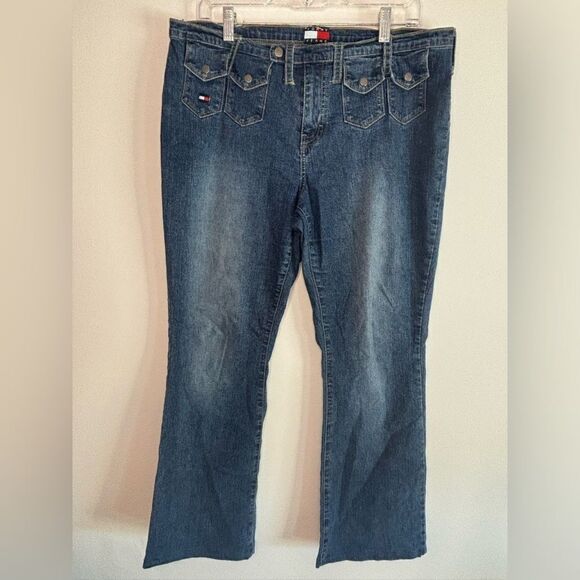 Tommy Hilfiger GUC vintage Y2K boot cut jeans Size 13 - Picture 1 of 6